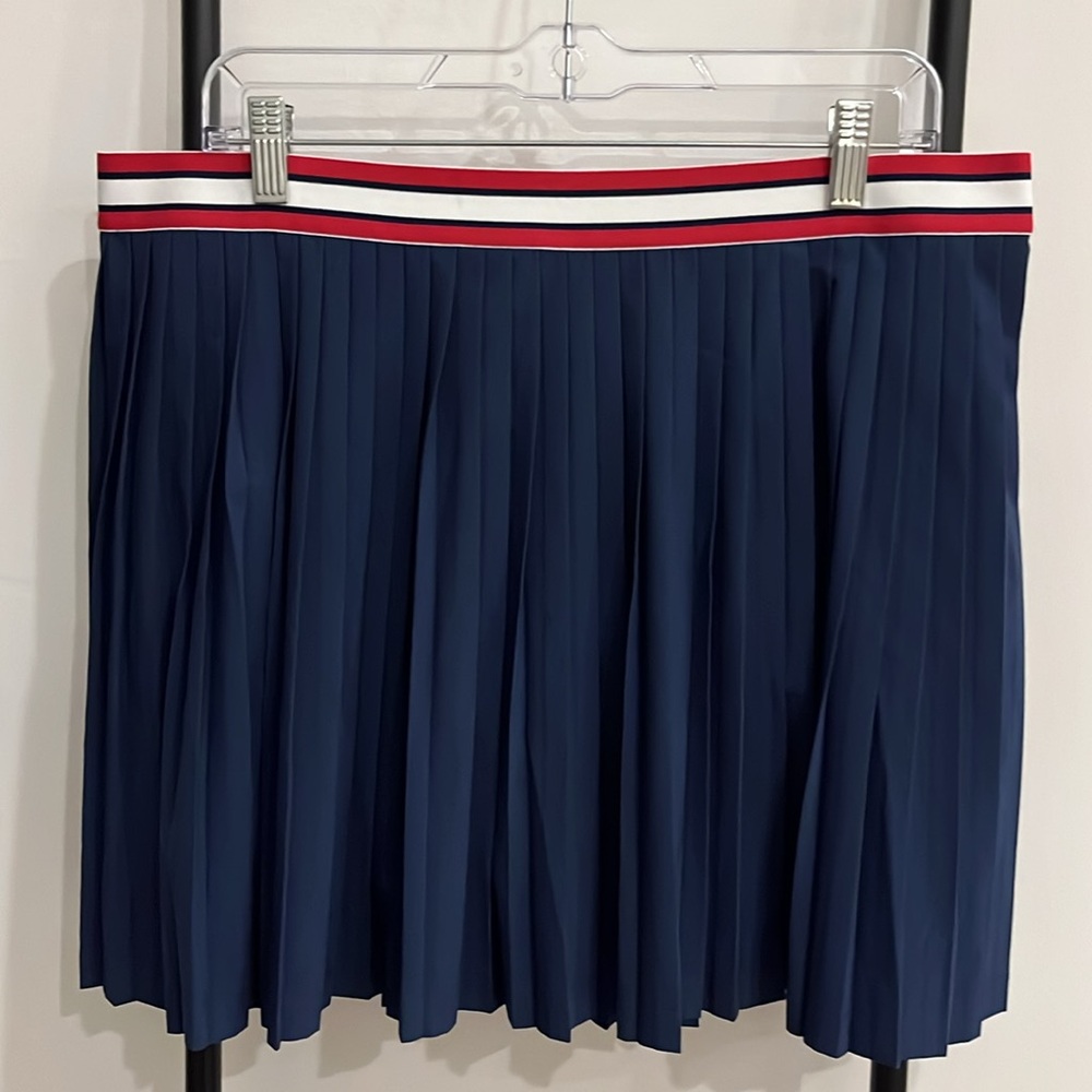 Lilly Pulitzer Luxletic Makara Pleated UPF 50+ Skort Navy Blue Women Size XL - Picture 5 of 10